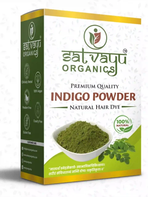 Satvayu Organics Indigo Powder for Natural Hair Colour