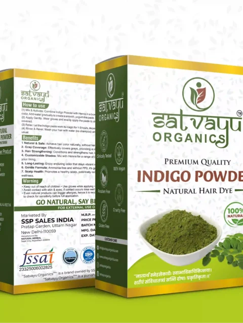 Satvayu Organics Indigo Powder for Natural Hair Colour