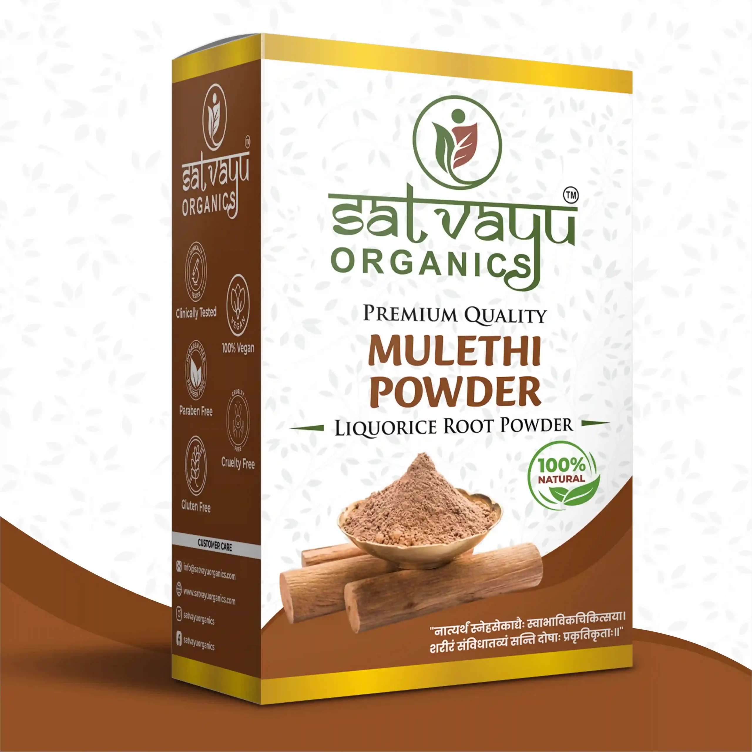 Satvayu Organics Mulethi Powder for Face and Skin Care