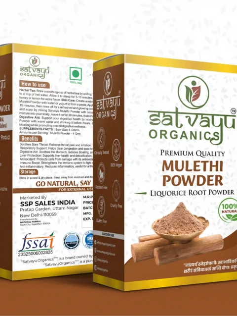 Satvayu Organics Mulethi Powder for Face and Skin Care