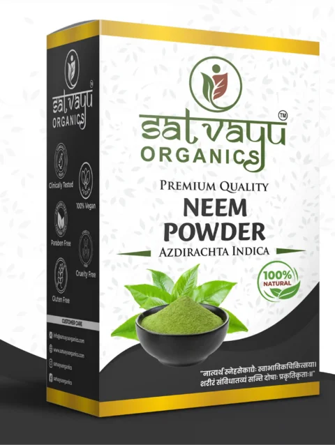 Satvayu Organics Neem Leaf Powder for Skin and Hair Care