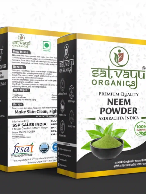 Satvayu Organics Neem Leaf Powder for Skin and Hair Care