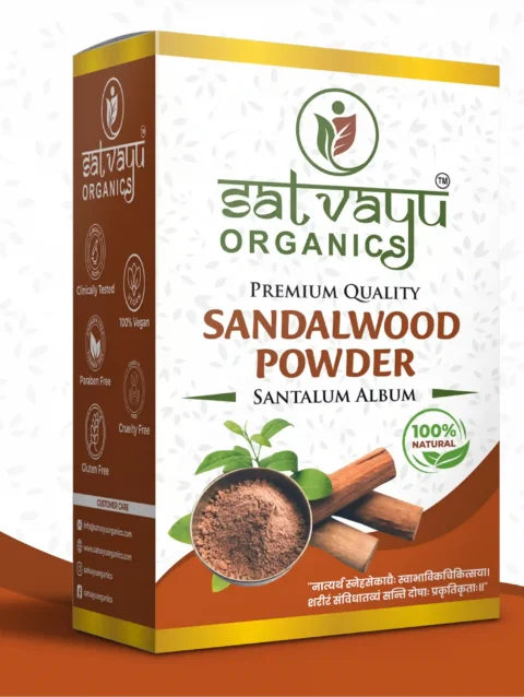 Satvayu Organics Sandalwood Powder for Face and Skin Care