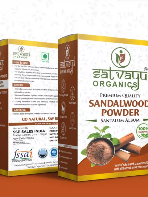 Satvayu Organics Sandalwood Powder for Face and Skin Care