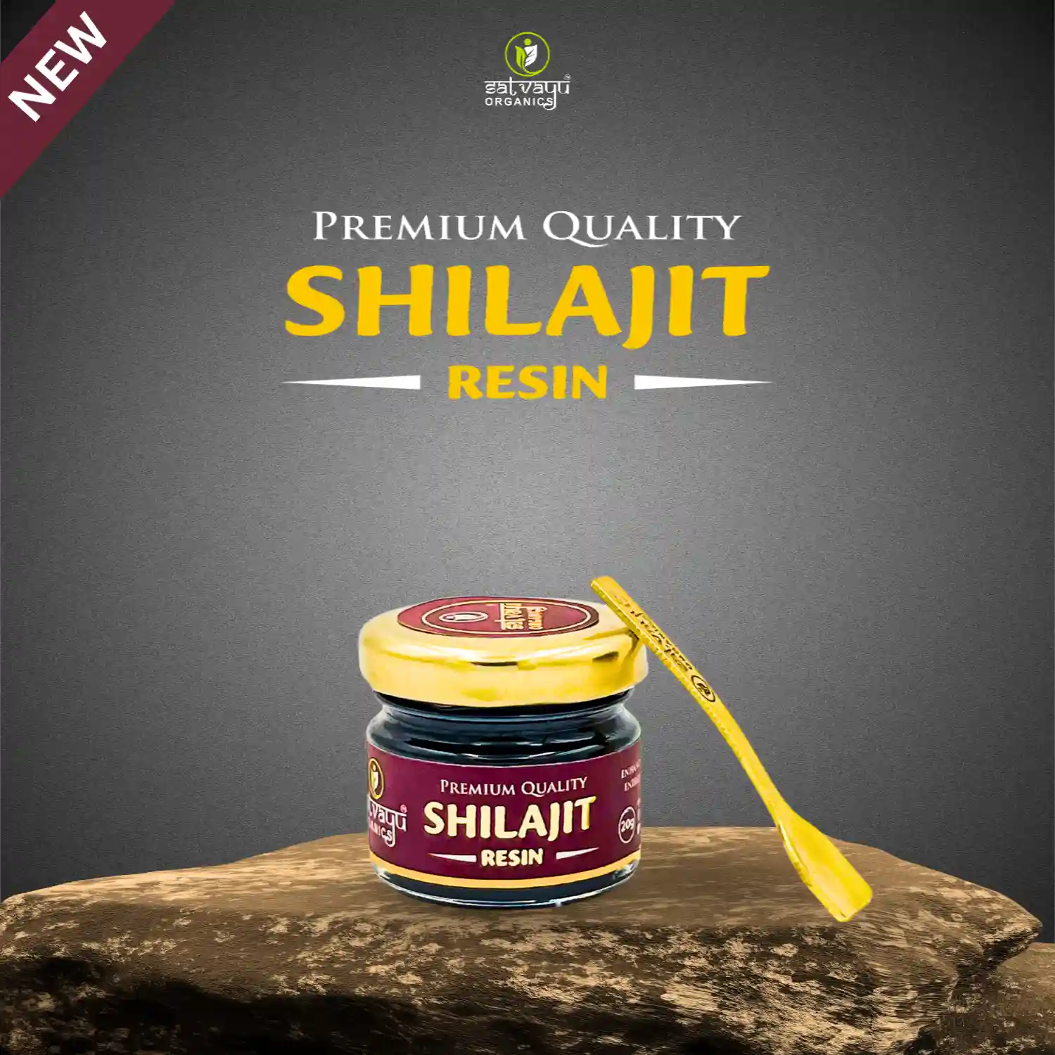 Satvayu Organics Natural Shilajit Resin