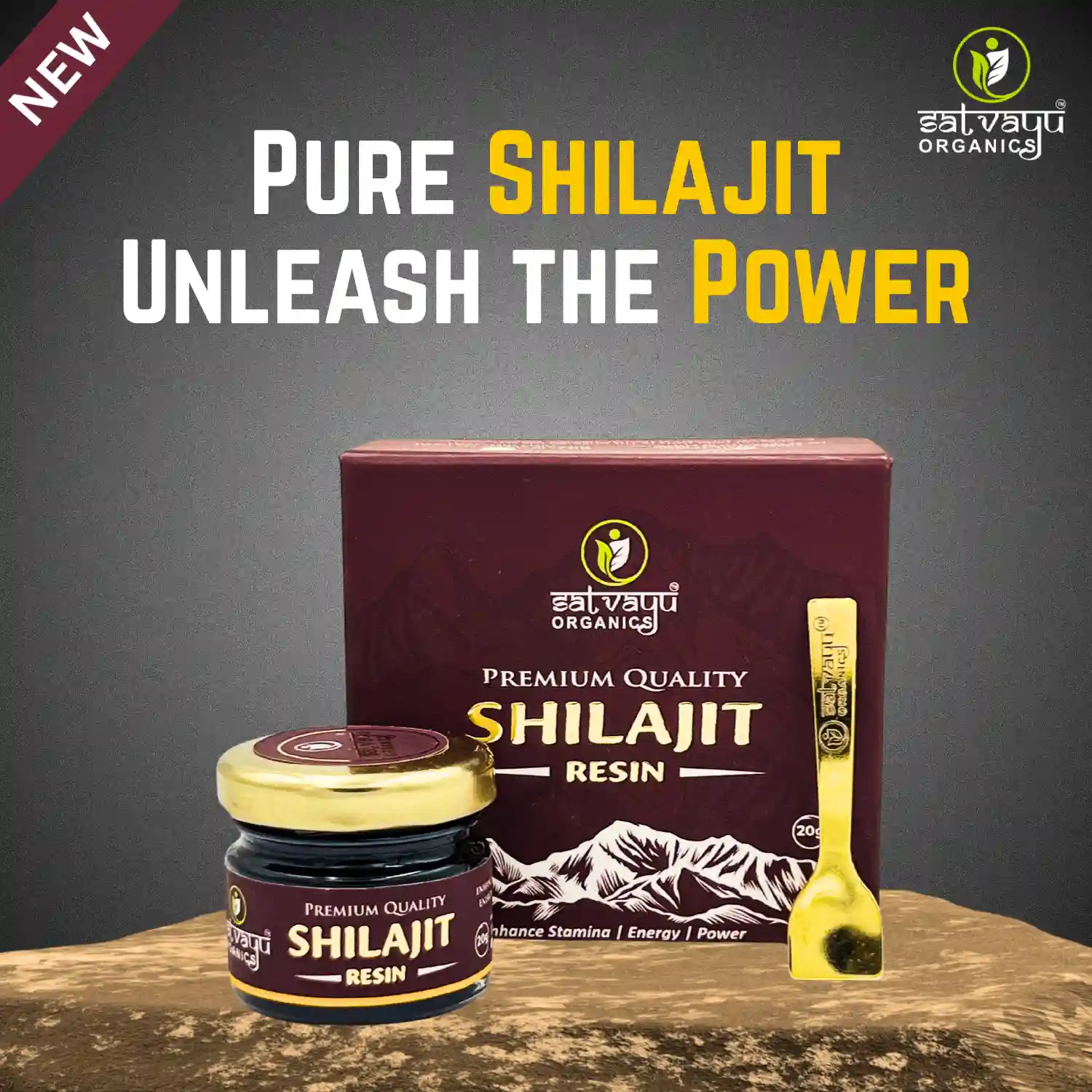 Satvayu Organics Natural Shilajit Resin