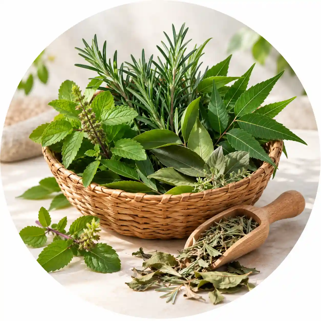 Raw Herbs & Leaves